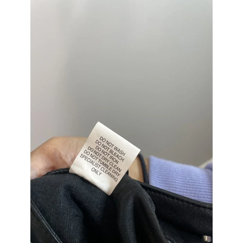 Pacsun Black Faux Leather Pants Wide Leg Women's Size XS NWT NEW Grunge Rock - Picture 6 of 12